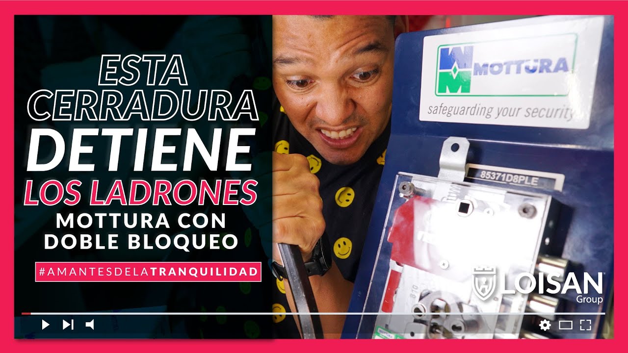 ✋🥷CERRADURA que DETIENE a los LADRONES - MOTTURA con DOBLE BLOQUEO🔐🛠️