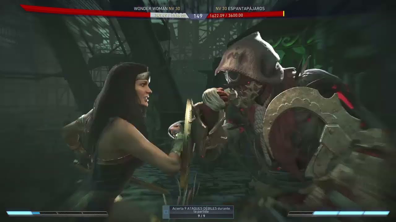 Wonder woman sirvienta de circe alterno vs boss espantapájaros