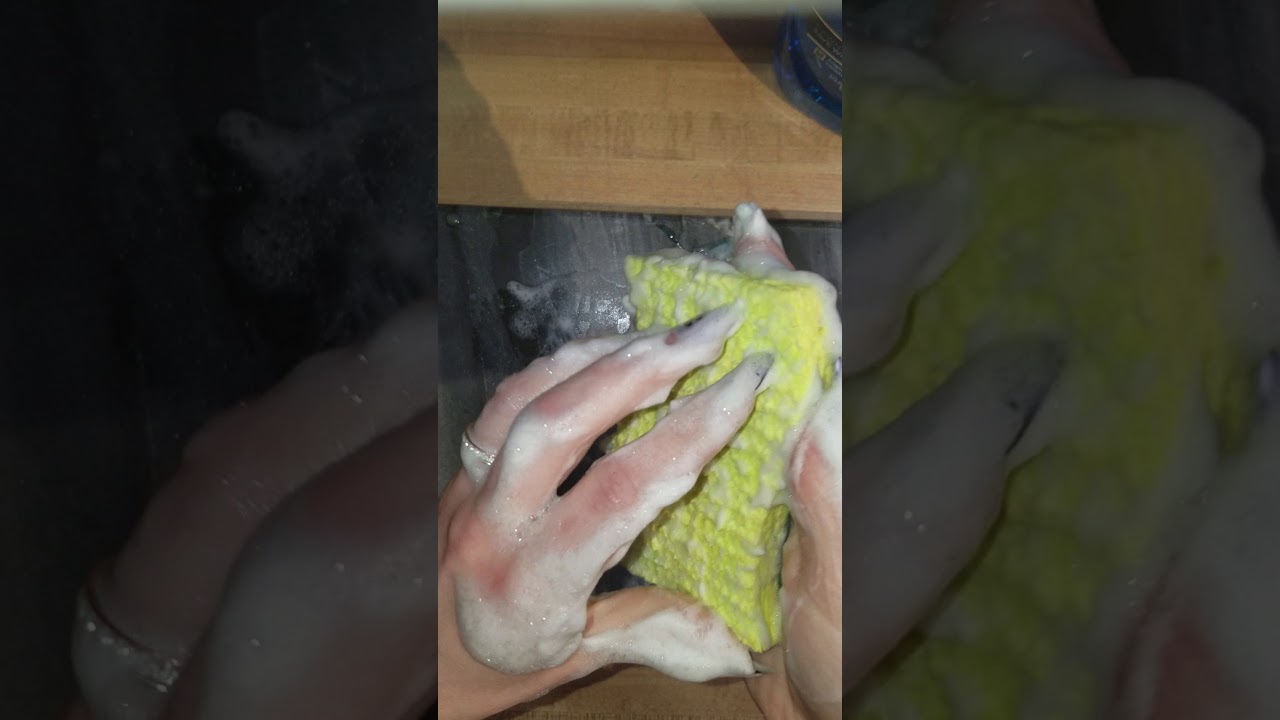 ASMR Soapy Sponge Scratching