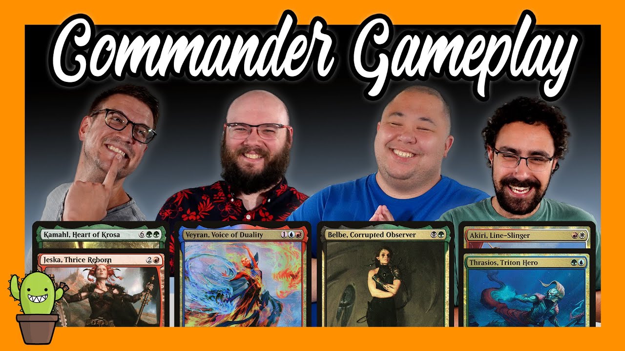 Belbe VS Veyran VS Kamahl/Jeska VS Akiri/Thrasios | Spike Feeders Commander Gameplay