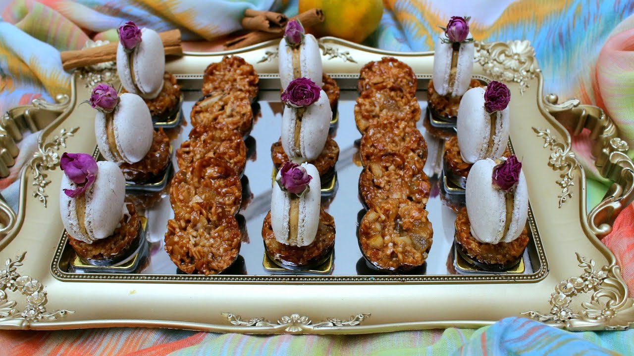 ماكرون بالسمسم او زنجلان بمذاق مغربي من اجتهادي ، بطريقة جديدة              macaron Sésame marocain