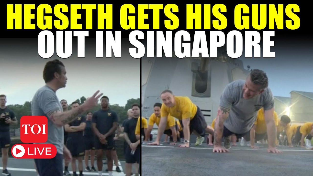 Pete Hegseth LIVE | Pentagon Boss Trains With US Troops In Singapore; China Defence Min Skips Forum