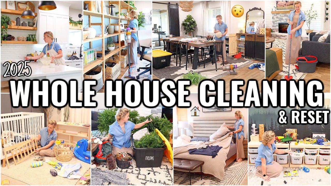 WHOLE HOUSE CLEAN WITH ME!🏠 WEEKLY CLEANING ROUTINE | 2025 CLEANING & ORGANIZING MOTIVATION