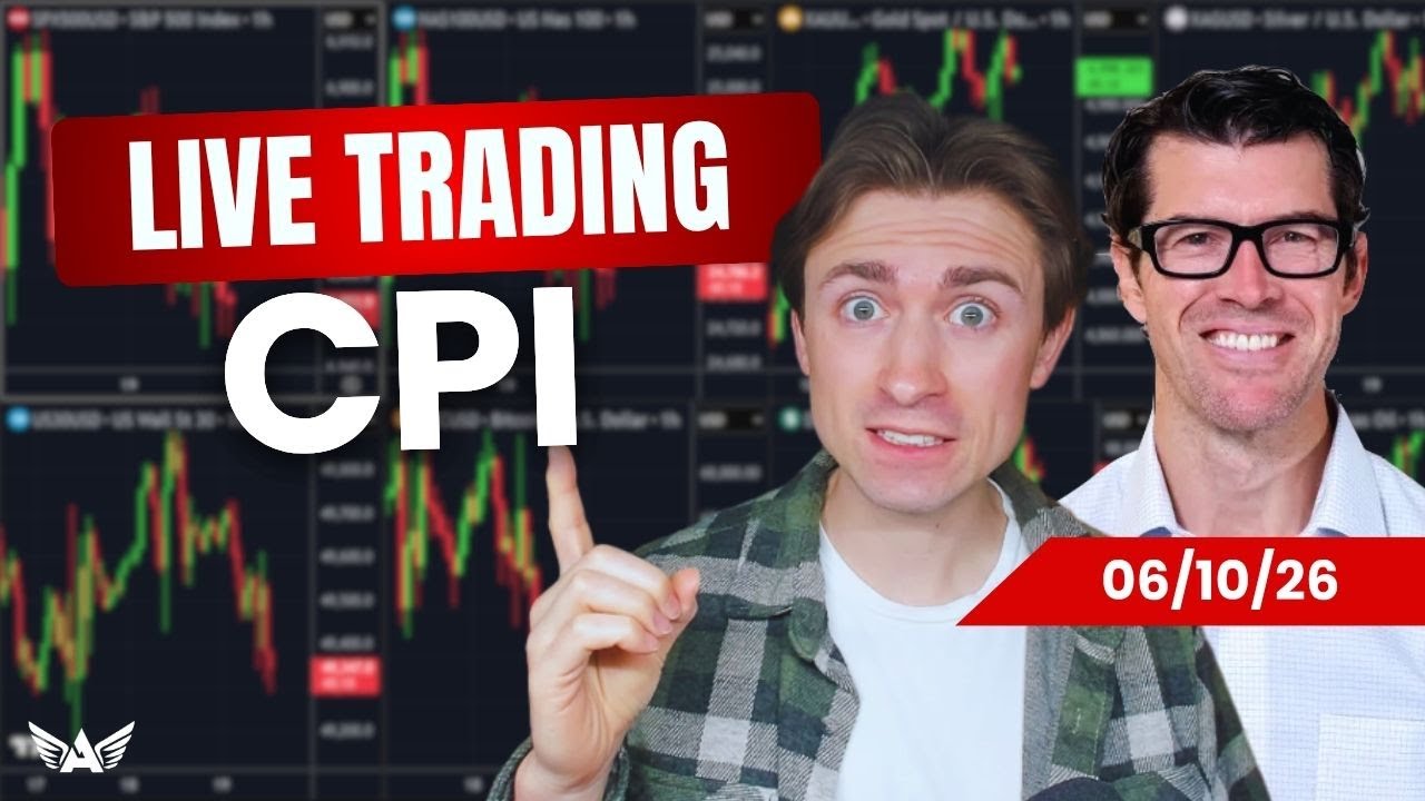 LIVE Trading CPI Gold, Nasdaq, Forex | A1 Trading Show