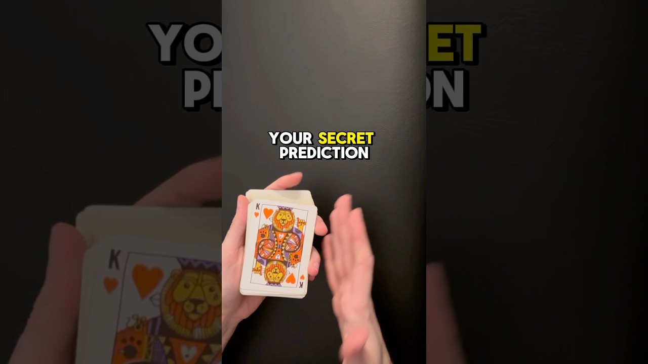 Secret Prediction Card Trick - Tutorial #magic #tutorial #tricks