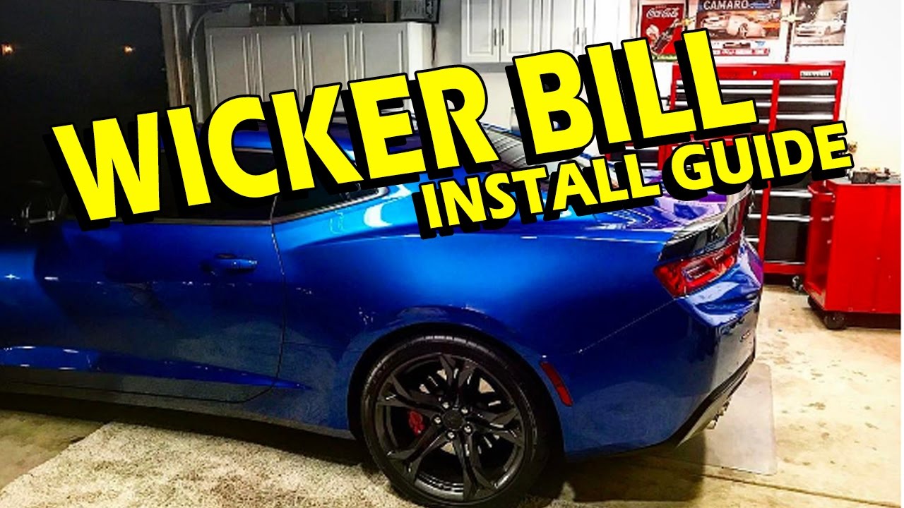 GM Blade Spoiler Wicker Bill Install Guide - 2016-2024 Camaro SS, LT, ZL1, 1LE