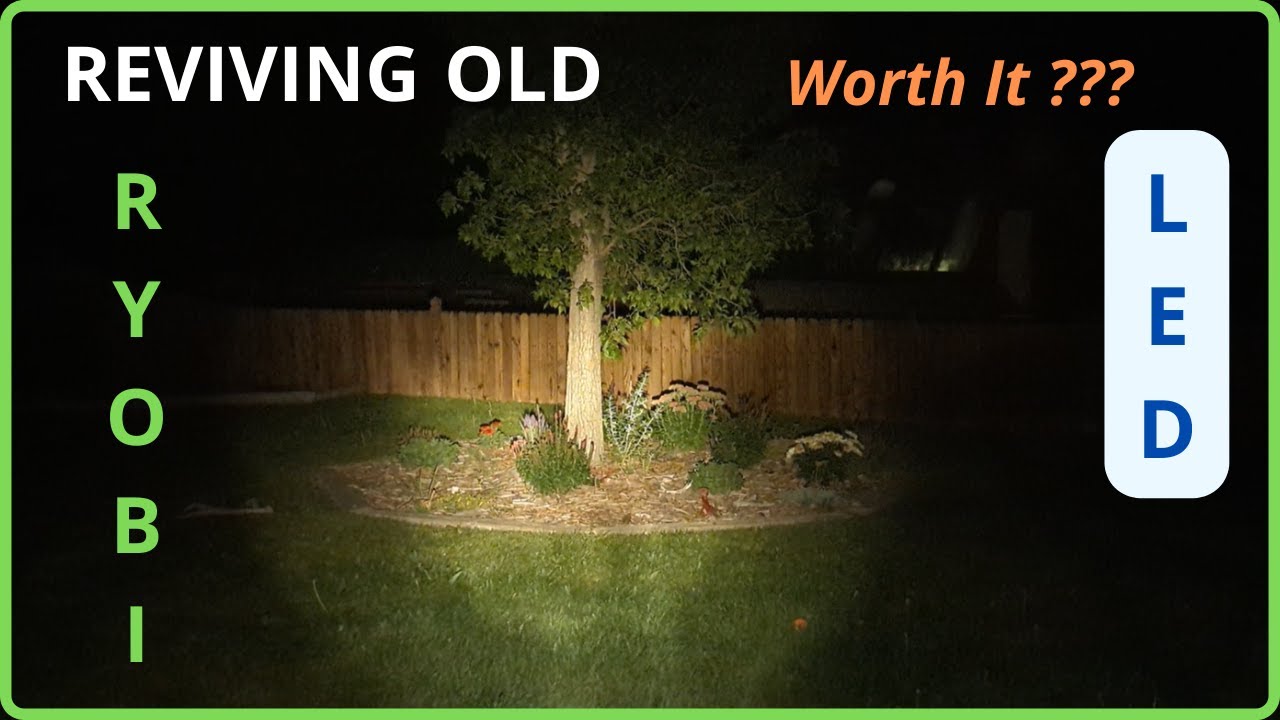 Ryobi Flashlight REVIVAL and LED Upgrade