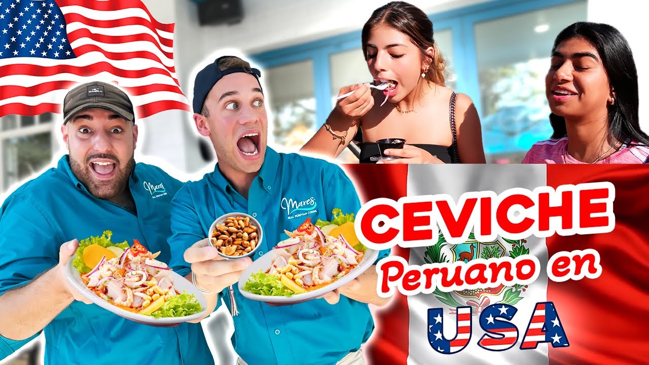 ¡GRINGOS SE SORPRENDEN con CEVICHE PERUANO en ESTADOS UNIDOS!