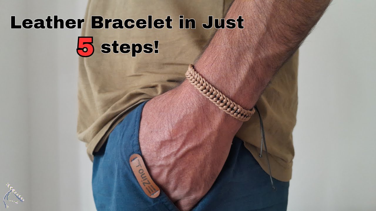 Very Easy! I made 50 in one day and sold them all!!🫰Super genius idea with yarn|leather bracelet 📿✨️
