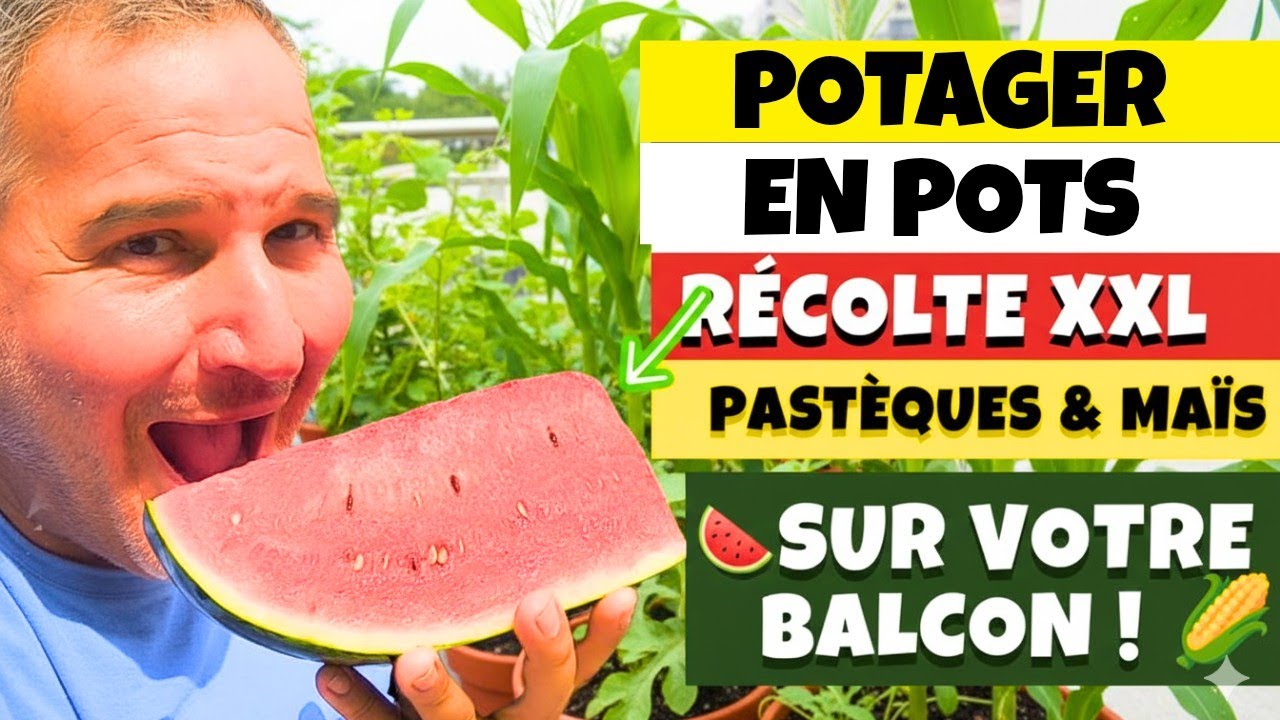 Cultivez pastèque et maïs en pot ! 🍉🌽👍