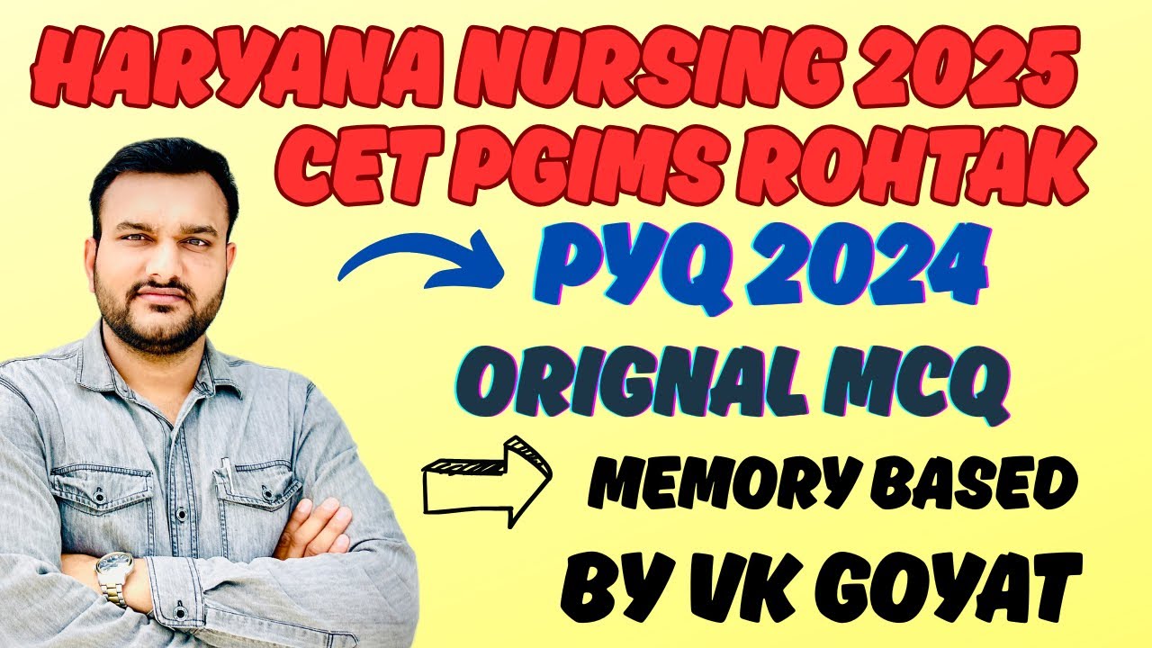 CET PGIMS ROHTAK PYQ FOR B.SC NURSING PARAMEDICAL #bscnursing2025 #bscnursingentrance #bscnursing