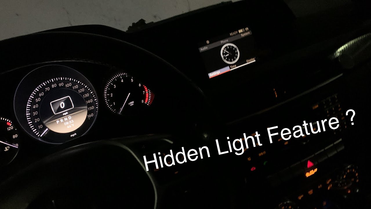 Secret Lighting Feature For Mercedes W204!