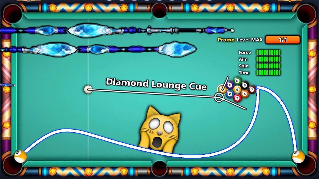 NEW GOLDEN BREAK with DIAMOND LOUNGE CUE Level Max ( 1 SHOT = WIN ) Gaming With K - 8 Ball Pool