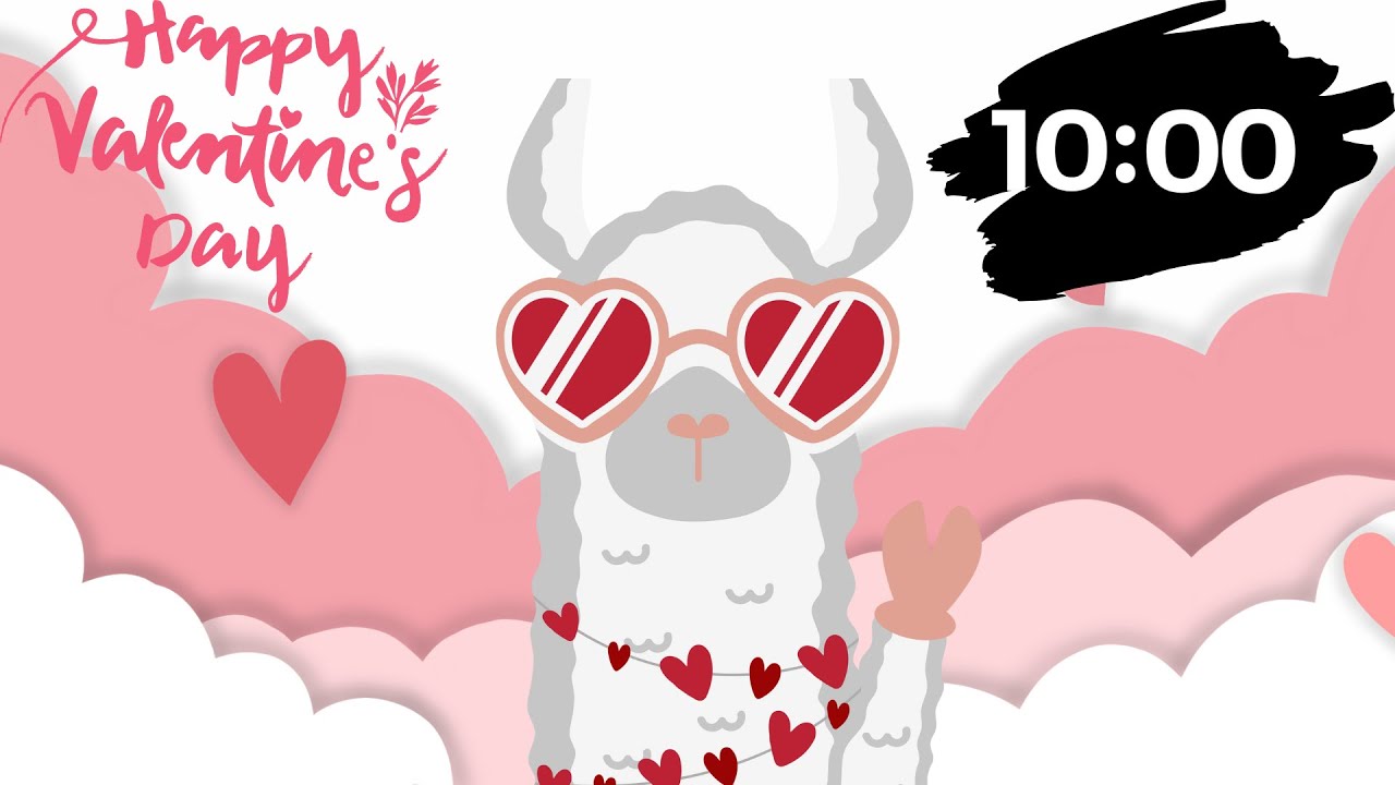 Valentine's Day 10 Minute Timer| Valentine's Day Classroom Timer| Valentine's Day Timer with Music