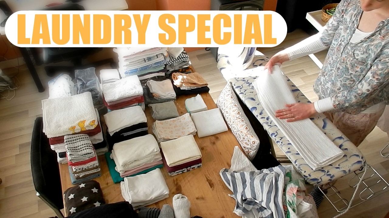 LAUNDRY | Washing, folding & ironing in timelapse! | VICINA LUCINDA