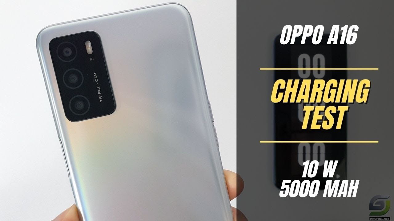 Oppo A16 Battery Charging Test 0% to 100% | 10W charger 5000 mah