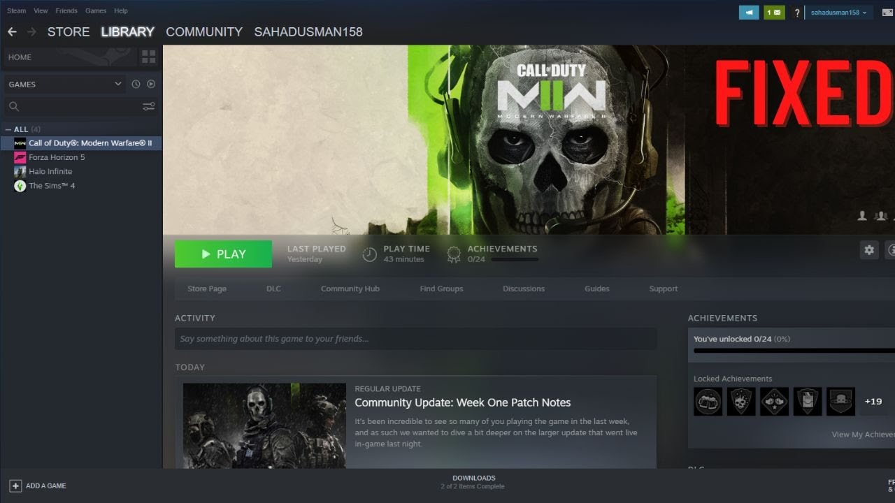 How to Fix Modern Warfare 2 The application has unexpectedly stopped working