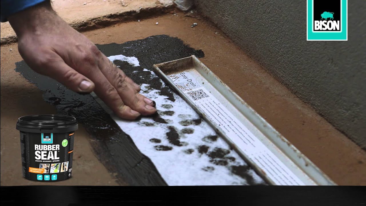 Bison Rubber Seal - Hoe maak je een douchegoot waterdicht?