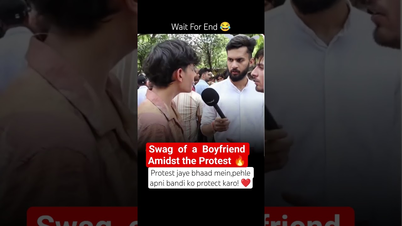 Protective boyfriend viral from Gen Z protest #shorts#trendingshorts