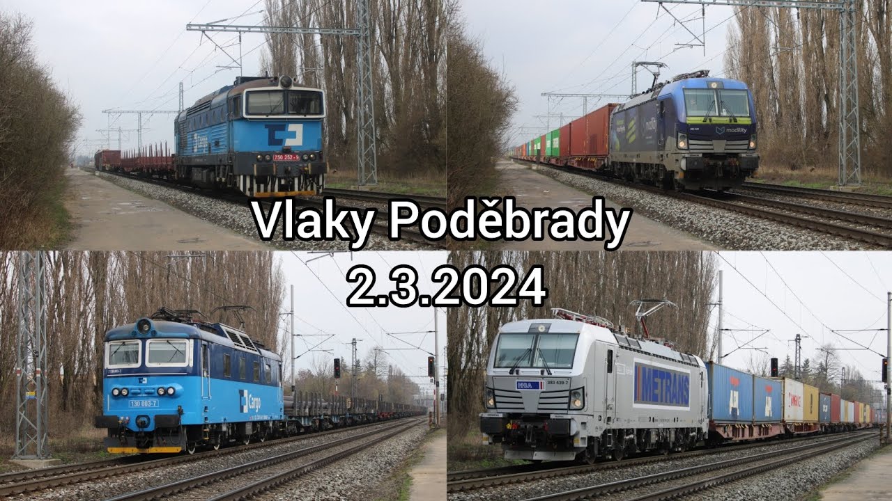 Vlaky Poděbrady 2.3.2024