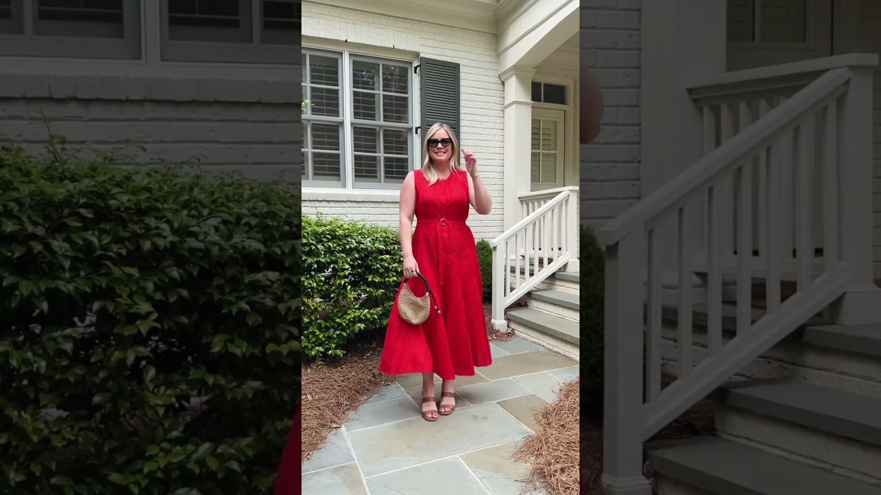 I manifested this, ngl. // my most fav dress that I&rsquo;ve ever had from @JCrew  now comes in red! ❤️
