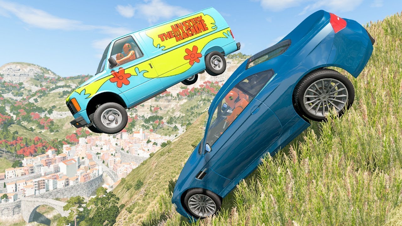Cliff Drops #2 - BeamNG DRIVE | SamZone