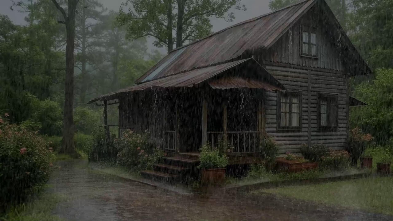 Let Peace Flow 🌧️ Rain on Old Tin Roof in the Hills for Deep Sleep & Mind Healing ✨