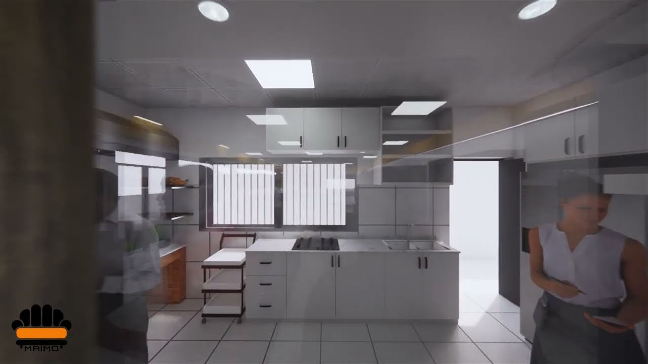 Classy Kitchen Design with Indoor Barbecue By #maimofurniture