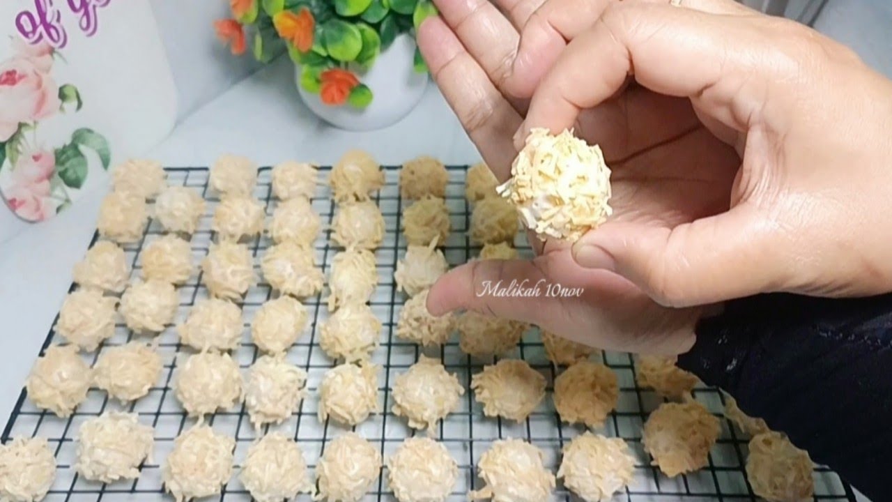 KUE RAMBUTAN KEJU, CRUNCHY DI LUAR LUMER DI DALAM‼️PERPADUAN COKLAT KEJU YANG PAS
