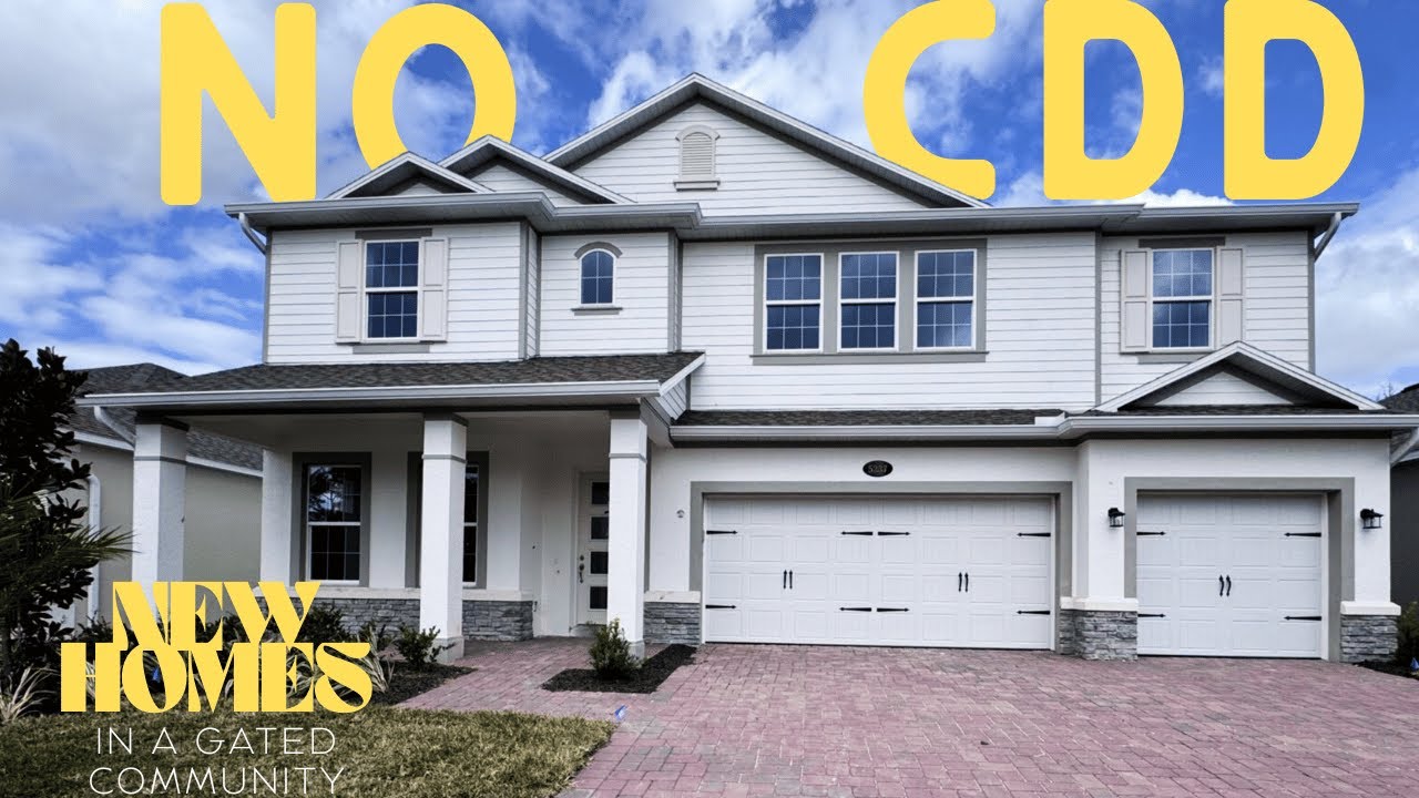 Come Tour Some Spacious New Homes Just Outside Of Orlando With No CDD & LOW HOA