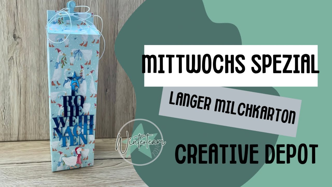Mittwochsspezial bei Creative Depot/ Langer Milchkarton