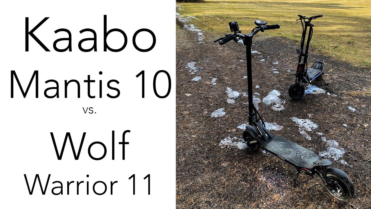 Kaabo Mantis 10 vs. Wolf Warrior 11 - sprinty, kopce, offroad (bez komentáře)