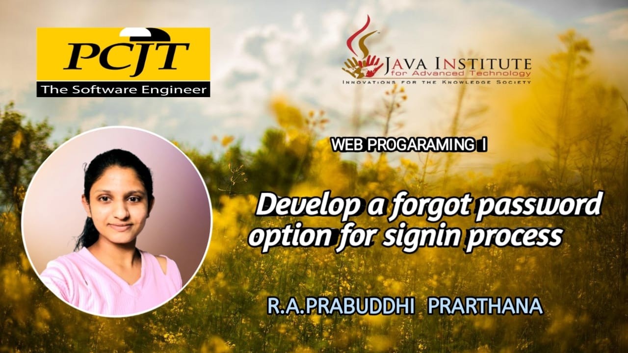 task05 ||  Develop a forgot password add-on for sign in process || Skillshop