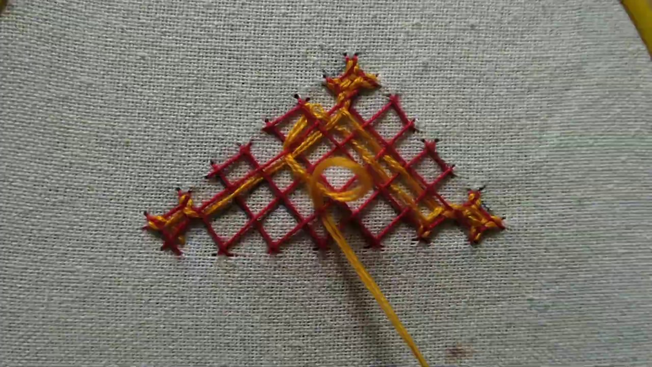 201.Sindhi embroidery kutch ,work ,gujrati stitchh(woven filling)