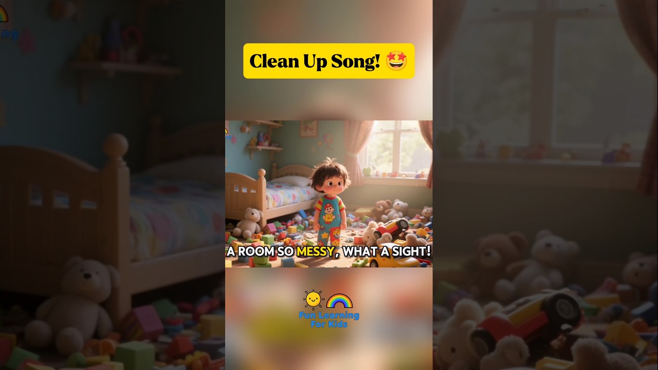 Clean Up Song! 🤩 The Magical Way to Tidy Up WITHOUT Tears! | Learning Videos for Toddlers