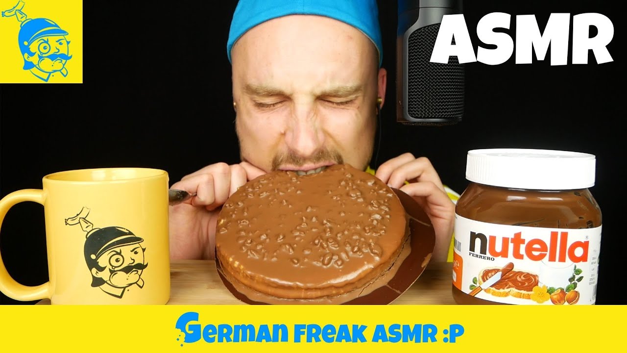 ASMR eating IKEA DAIM ALMOND CAKE 🇸🇪 - GFASMR