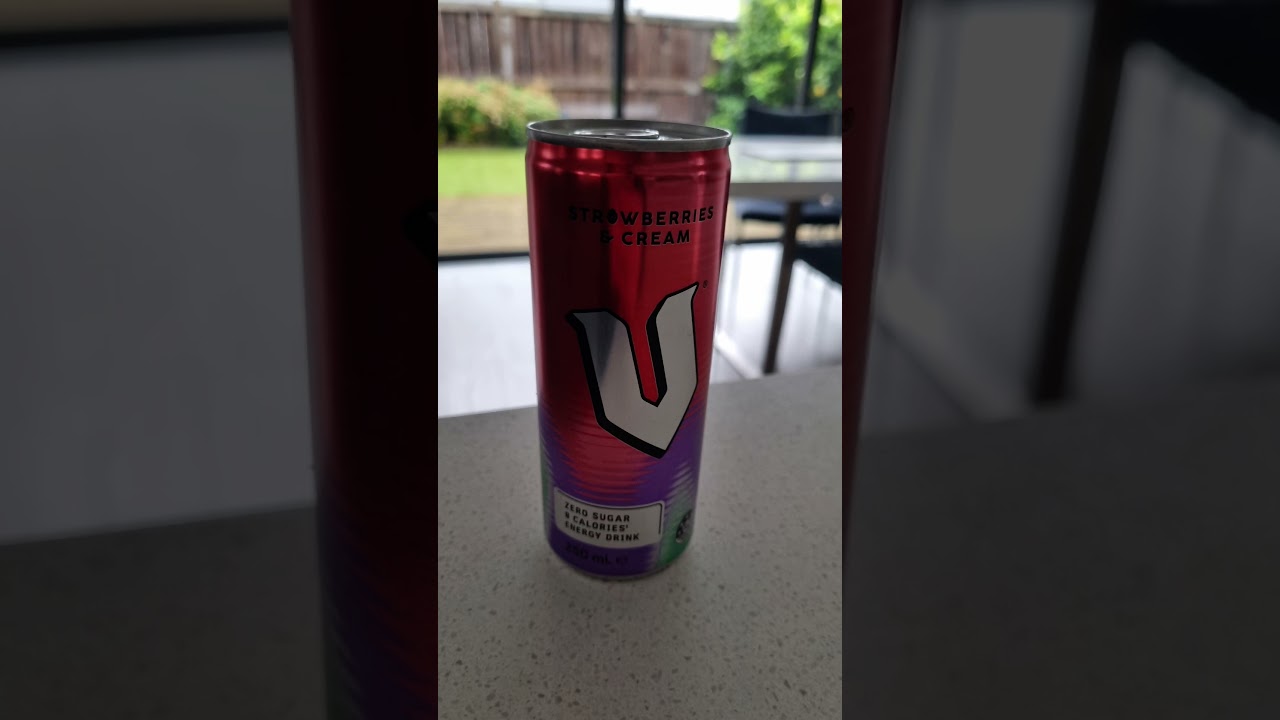 V Zero Sugar Strawberries & Cream #nz #v #energydrink #sugar free