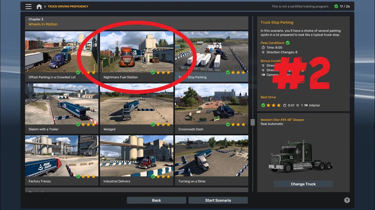 ATS Chapter 3 #2 Nightmare Fuel Station - TRUCK DRIVING PROFICIENCY