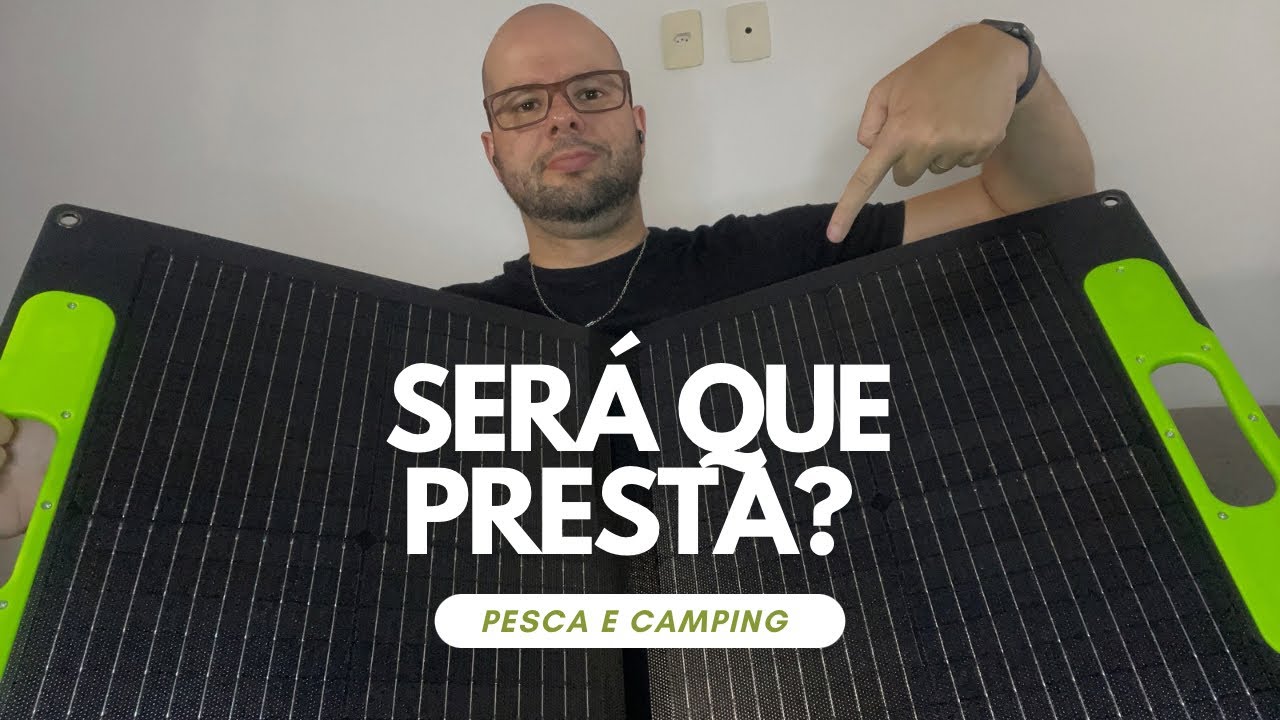 Painel solar PORTÁTIL de 100w que comprei na TEMU