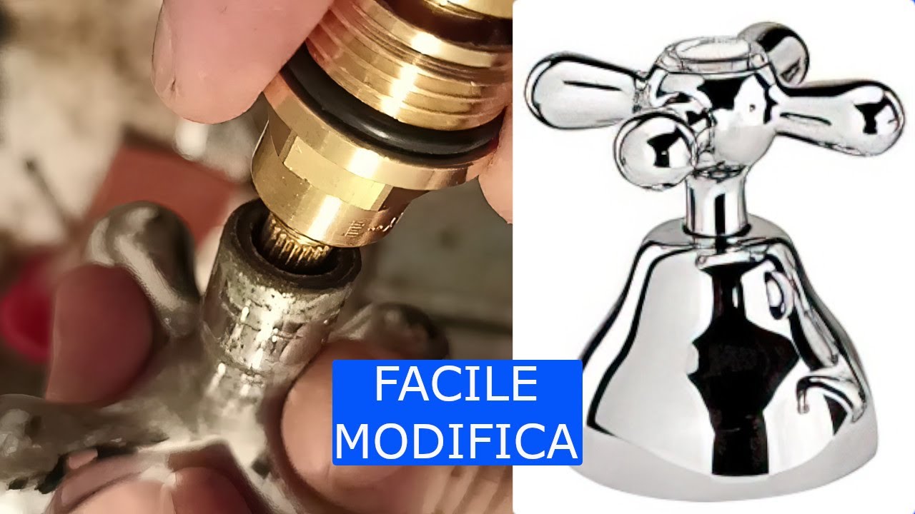 Adattare vitone /valvola del lavabo a manopola non compatibile
