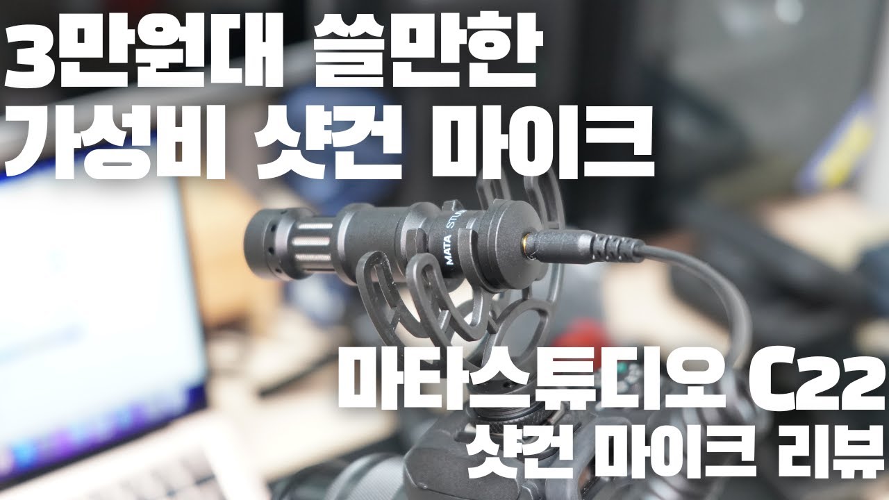 3만원대 가성비 좋은 샷건 마이크 추천 - 마타스튜디오 C22 샷건마이크