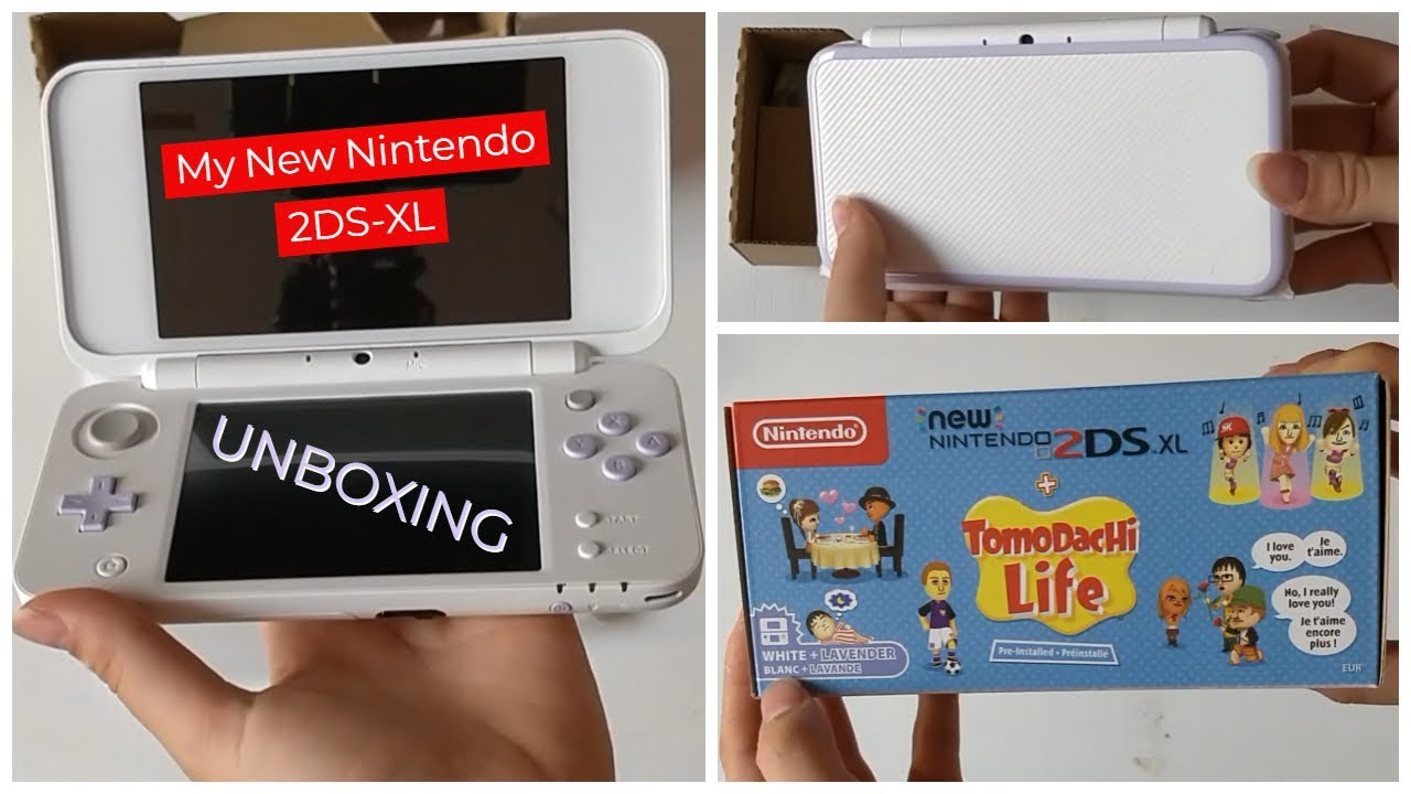 My New Lavender 2DS XL | 2DS XL Tomodachi life Unboxing