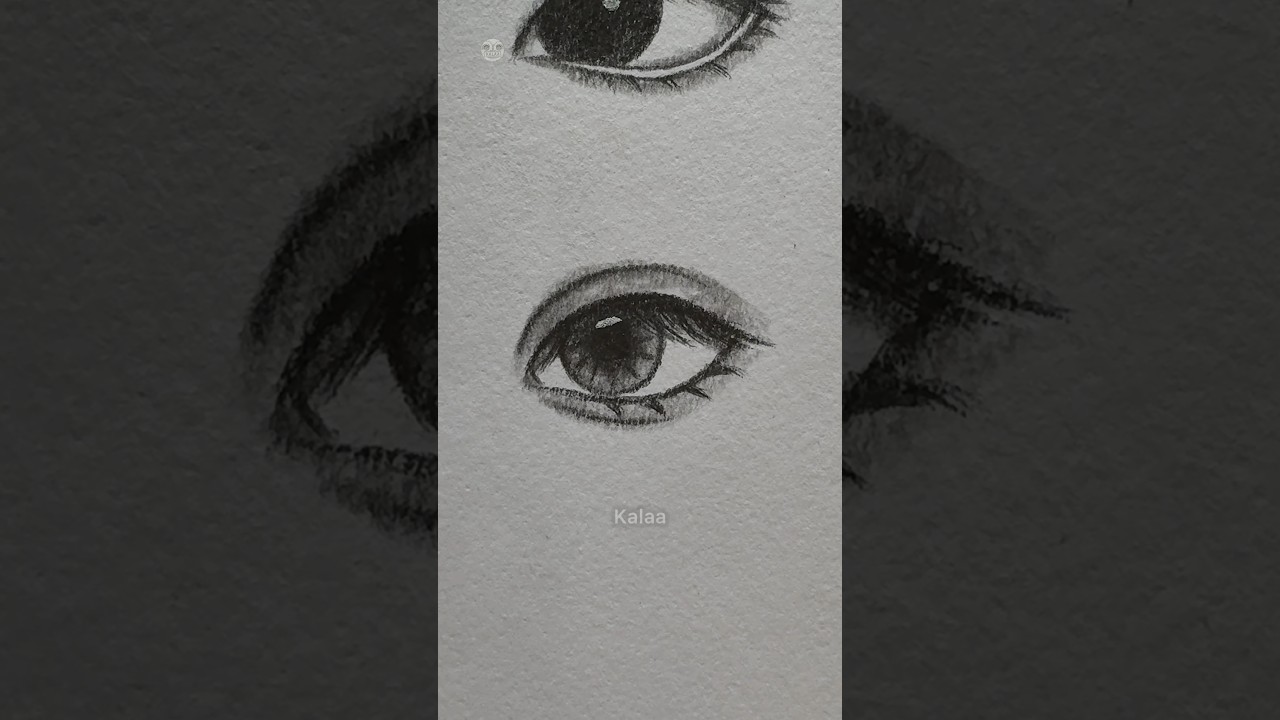 Easy eyes drawing #art #tutorial #fyp #howtodraw #eyes #drawing #shorts