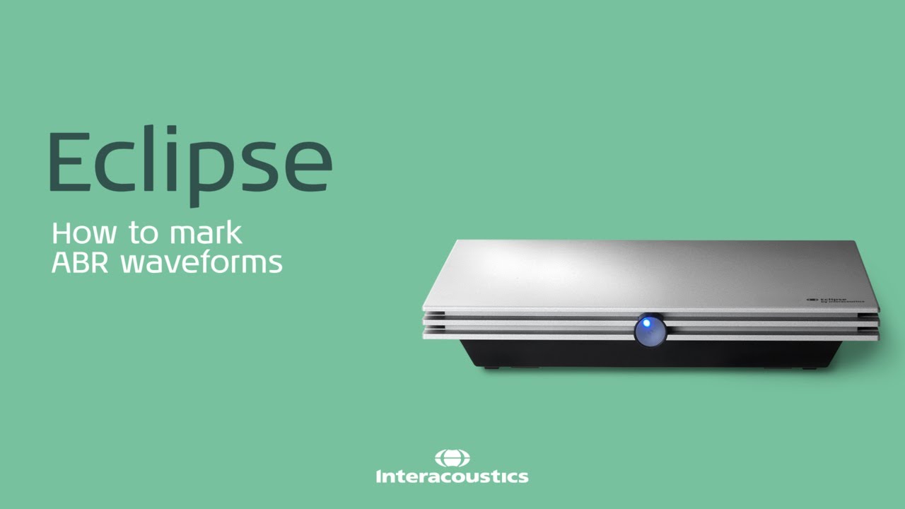 How to mark ABR waveforms in the Interacoustics Eclipse software