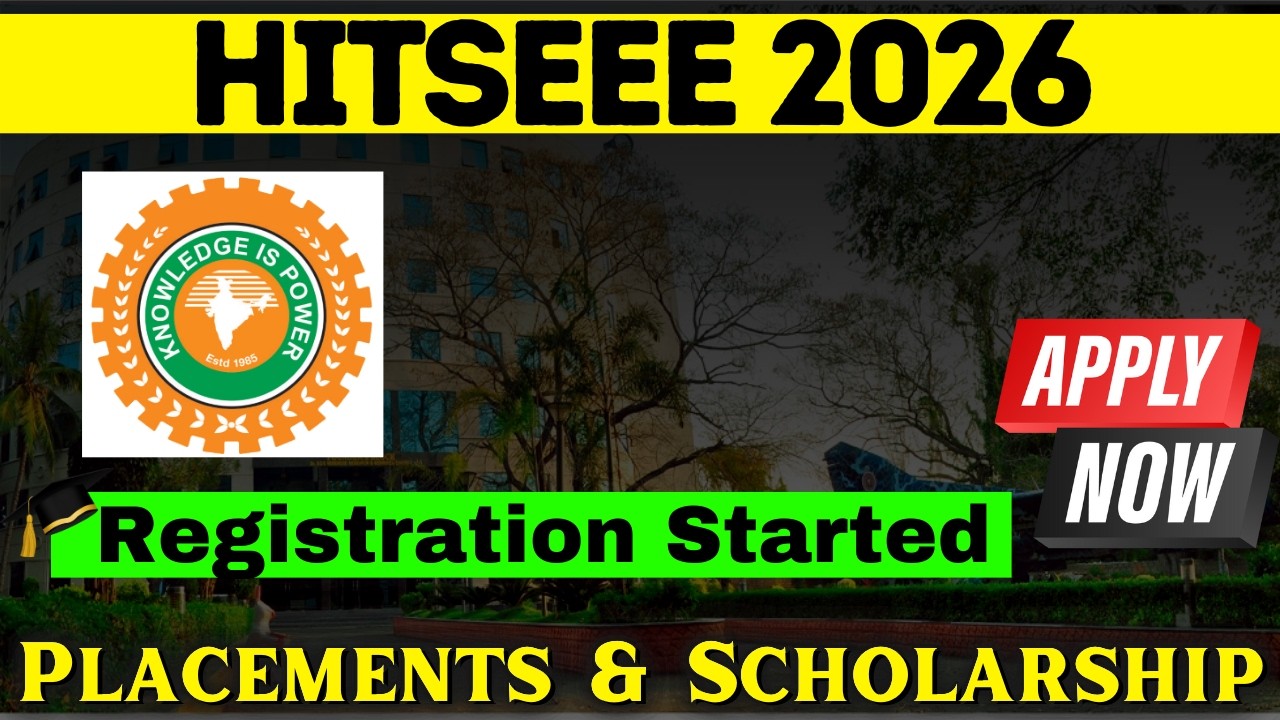 Hindustan University 2026 Registration- How To Fill HITSEEE 2026 Application Form |HITS Chennai 2026