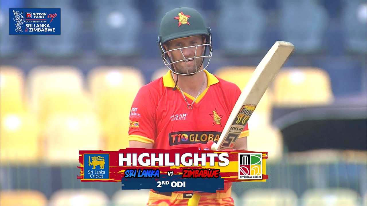 2nd ODI | Sri Lanka vs Zimbabwe | 1st Innings | Highlights | 8 January 2024