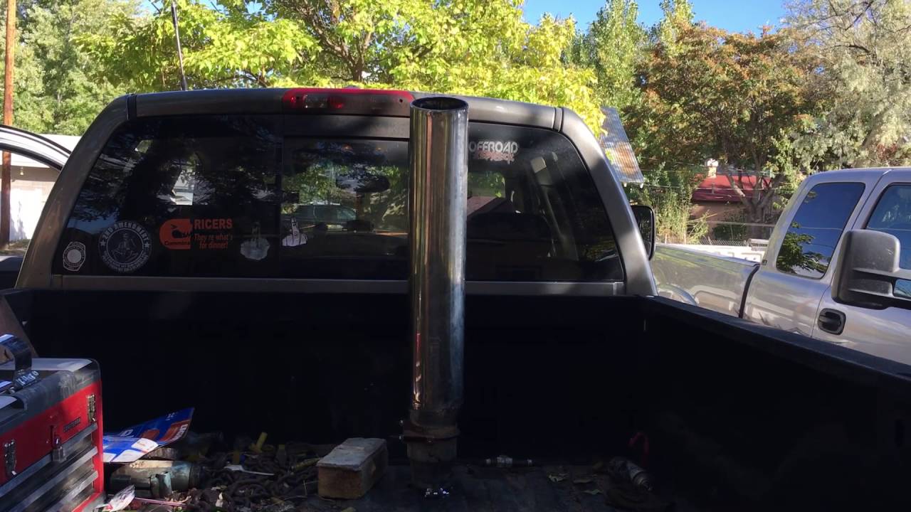 2008 dodge cummins 6inch stack straight pipe 6.7L