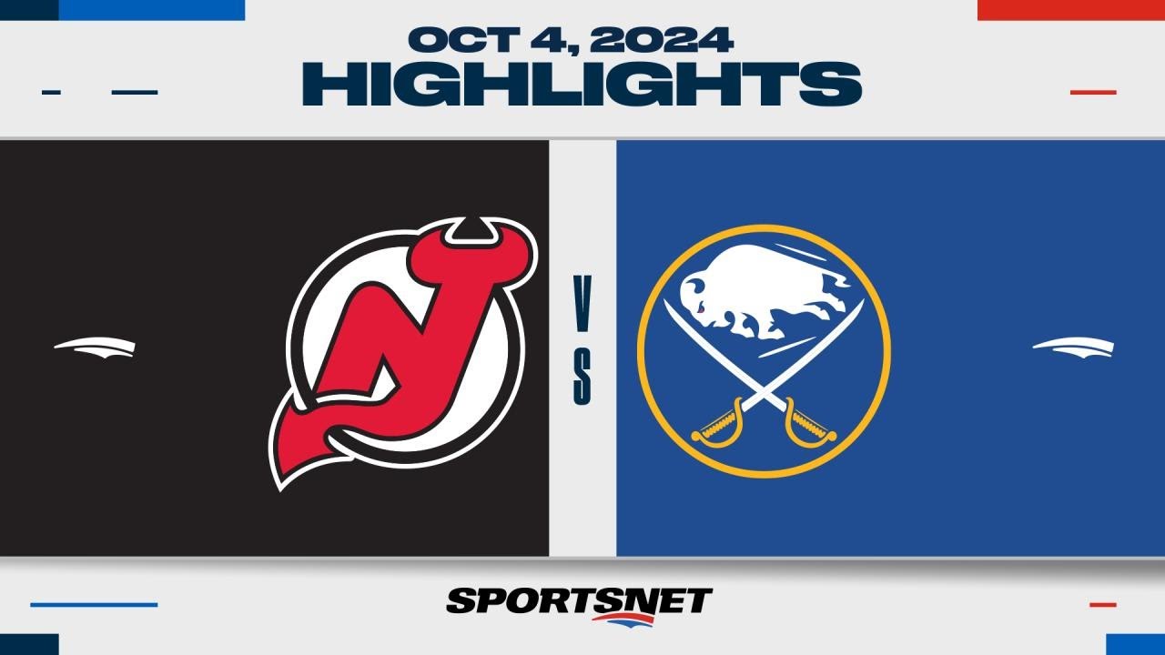 NHL Global Series Highlights | Devils vs. Sabres - October 4, 2024