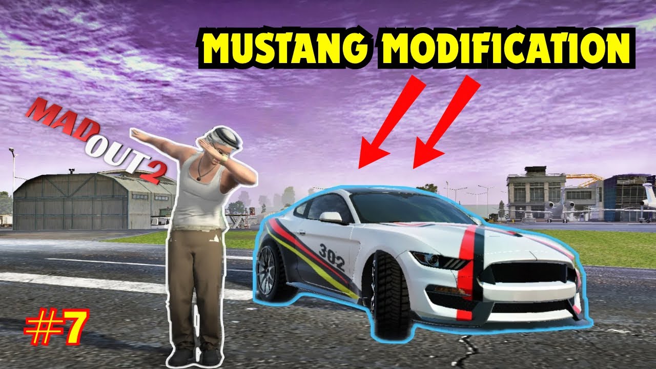 MUSTANG CAR MODIFICATION🔥EASY CAR MODIFICATION✅ MADOUT2 TUTORIAL #7