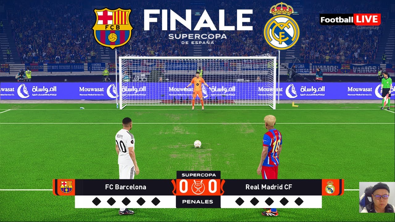 Barcelone vs Real Madrid - Penalty Shootout | Finale Supercoupe d'Espagne 2026 | eFootball PES
